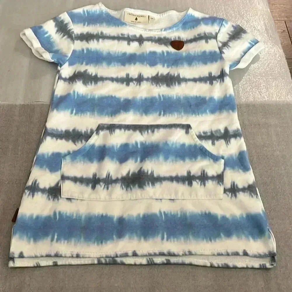 Wanakome Tie-Dye Blue and White Tunic